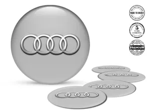 Audi Pegatinas Epoxi Bombadas Marca Emblema de Rueda